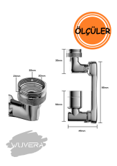 WUVERA 1080 Derece Dönebilen Robotik Kol Musluk Başlığı - Musluk Uzatma Aparatı Ucu